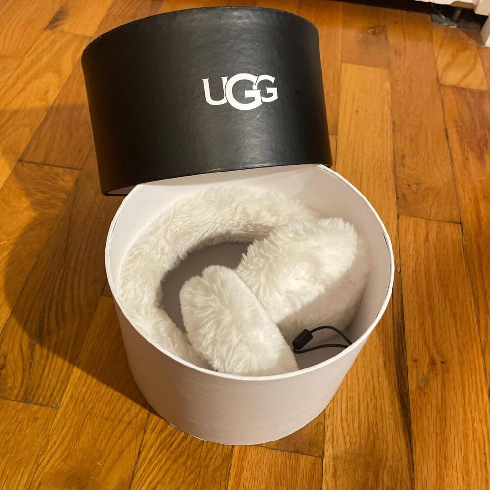 White UGG earmuffs